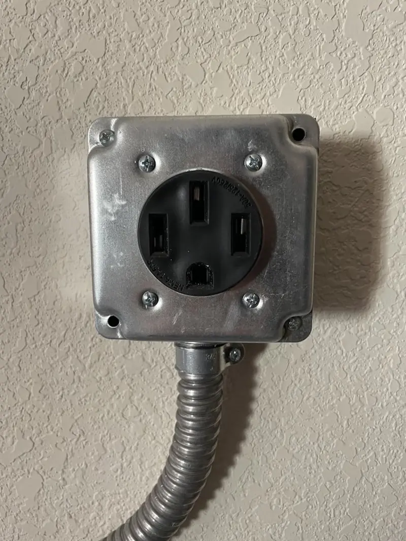 NEMA 14-50 outlet installed for Electrical Panel Upgrade in Hudsonville